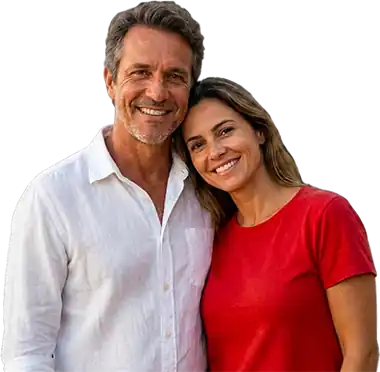 Casal reunido após trabalho de amarração para o amor de Bruno de Osiris